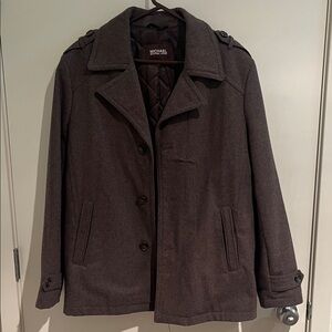 Michael Kors Men's Brown Pea Coat